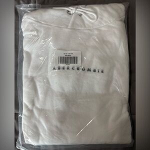 Abercrombie & Fitch White Hoodie NEW XXL